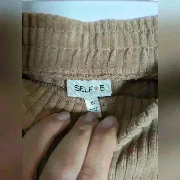 Self Esteem Juniors XL Corduroy Half Zip Sweatshirt and Jogger Set - Picture 9 of 14